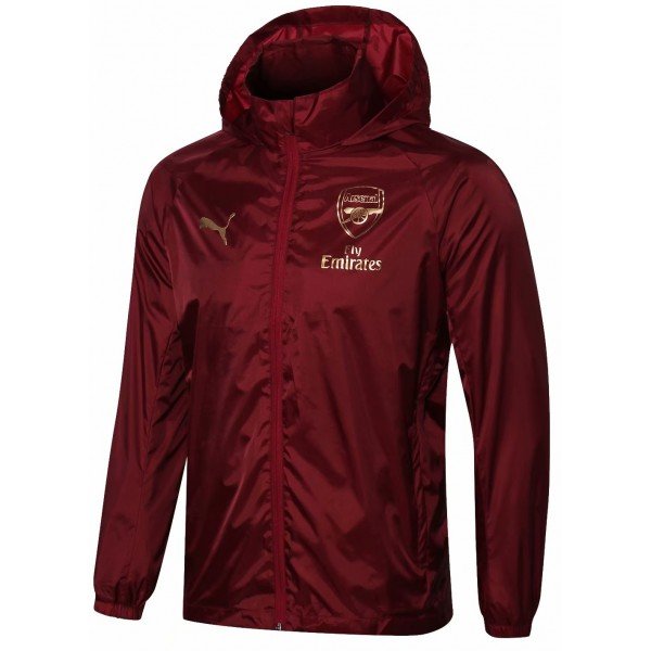 Jaqueta corta vento oficial Puma Arsenal 2018 2019 vermelha