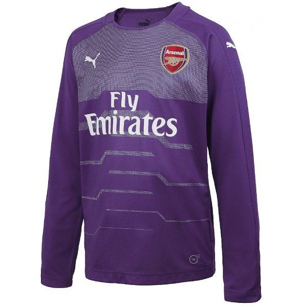 Camisa oficial Puma Arsenal 2018 2019 I Goleiro manga comprida