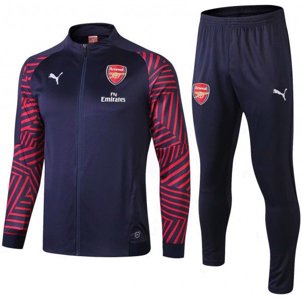 Kit treinamento oficial Puma Arsenal 2018 2019 azul e vermelho