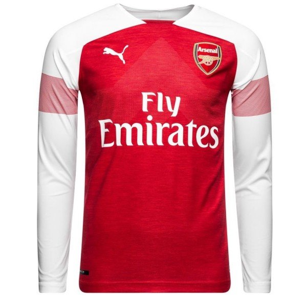 Camisa oficial Puma Arsenal 2018 2019 I jogador manga comprida