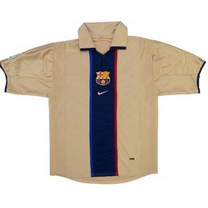 Camisa retro Barcelona 2001 2002 II Away jogador