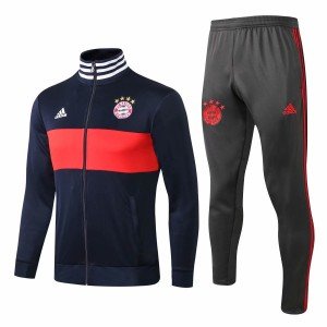 Kit treinamento oficial Adidas Bayern de Munique 2018 2019 azul e preto