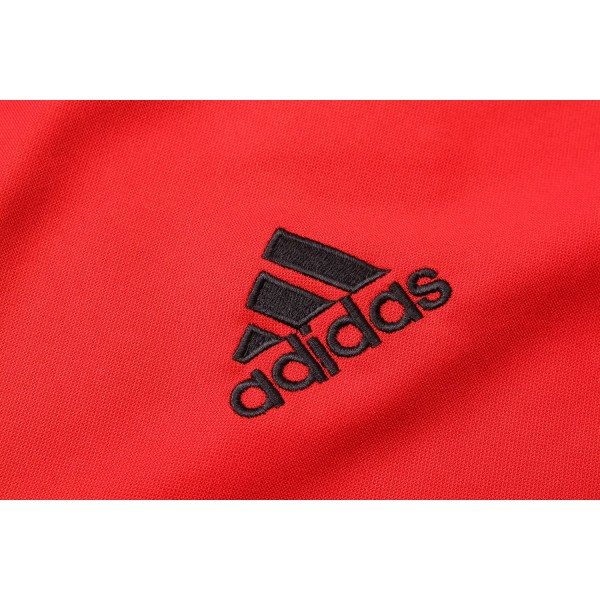 Kit treinamento oficial Adidas Bayern de Munique 2018 2019 vermelho e preto