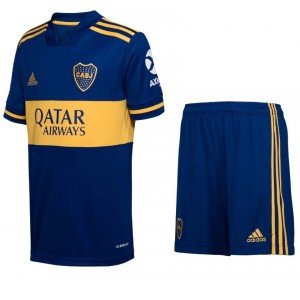 Kit infantil oficial Adidas Boca Juniors 2020 2021 I jogador