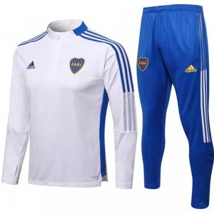 Kit treinamento Boca Juniors 2021 2022 Adidas oficial Branco e Azul