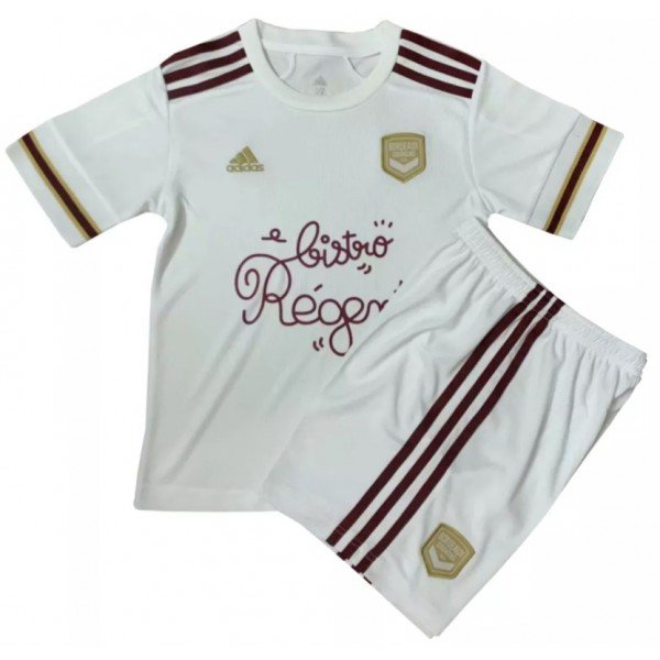 Kit infantil oficial Adidas Bordeaux 2020 2021 II jogador