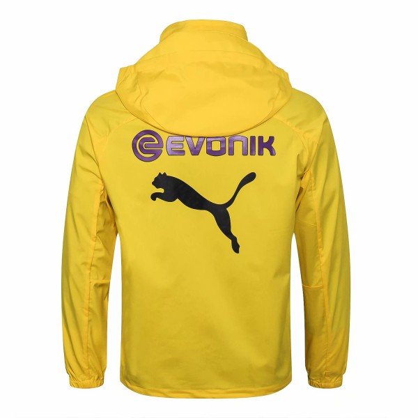 Jaqueta corta vento oficial Puma Borussia Dortmund 2018 2019 amarela