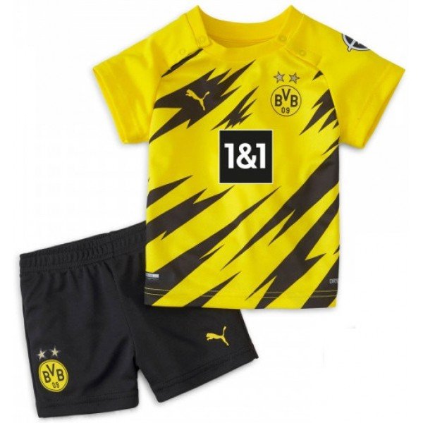 Kit infantil oficial Puma  Borussia Dortmund 2020 2021 I jogador