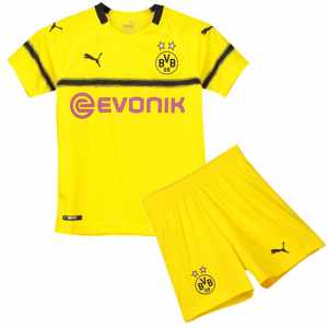 Kit infantil oficial Puma Borussia Dortmund 2018 2019 Champions League