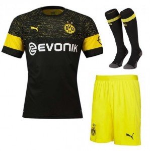 Kit adulto oficial Puma Borussia Dortmund  2018 2019 II jogador