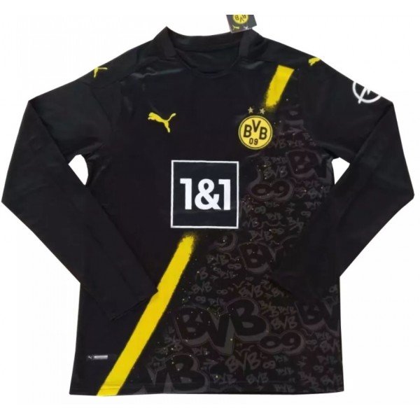 Camisa oficial Puma Borussia Dortmund 2020 2021 II jogador manga comprida