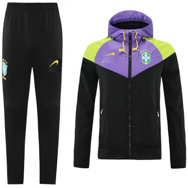 Kit treinamento Seleção do Brasil 2021 2022 Roxo e preto