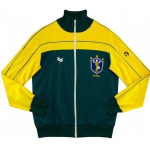 Jaqueta retro Topper seleção do Brasil 1982 Verde e Amarela