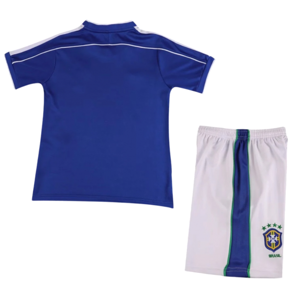 Kit infantil II Seleção do Brasil 1998 Away retro