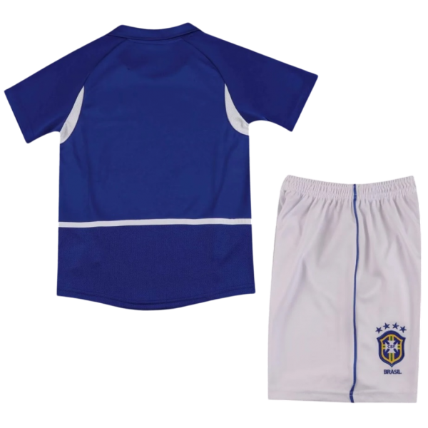 Kit infantil II Seleção do Brasil 2002 Away retro 