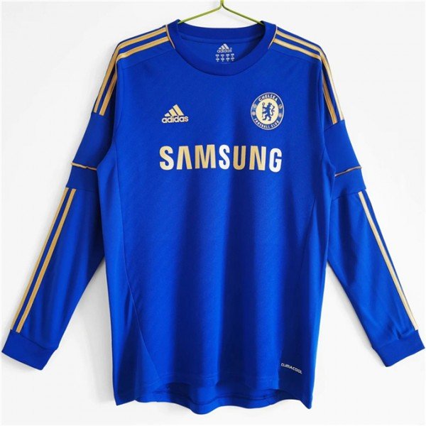 Camisa I Chelsea 2012 2013 Retro Adidas manga comprida