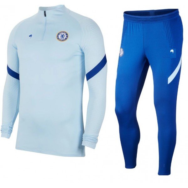 Kit treinamento Chelsea 2020 2021 Azul e Branco 