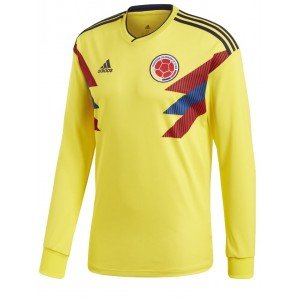 Camisa oficial Adidas seleção da Colombia 2018 I jogador manga comprida