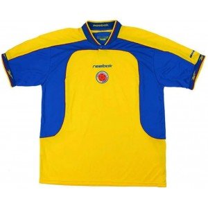 Camisa I Seleção da Colombia 2001 Reebok retro