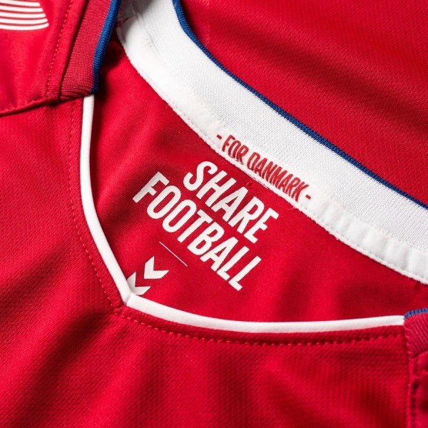 Camisa oficial Hummel seleção da Dinamarca 2018 I jogador