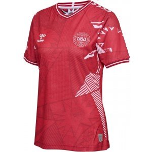 Camisa Feminina I Seleção da Dinamarca 2023 Hummel oficial 