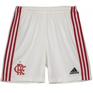 Calção oficial Adidas Flamengo 2019 branco