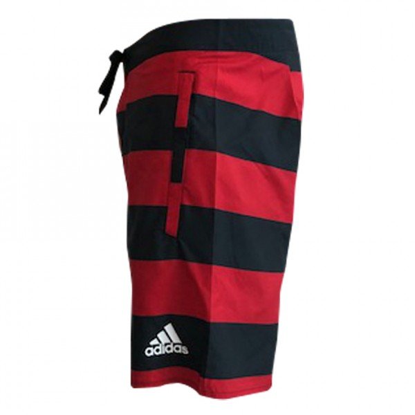 Bermuda oficial Adidas Flamengo 2019 vermelha e preta