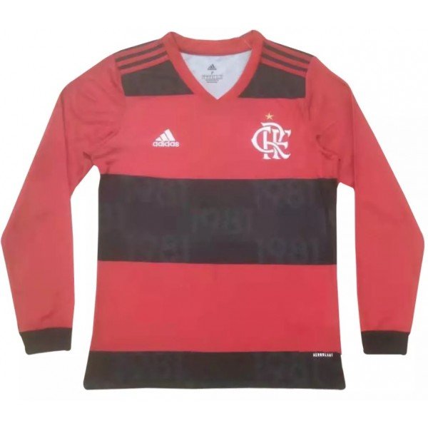 Camisa I Flamengo 2021 2022 Adidas oficial manga comprida