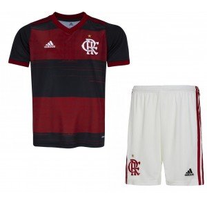 Kit infantil oficial Adidas Flamengo 2020 I jogador