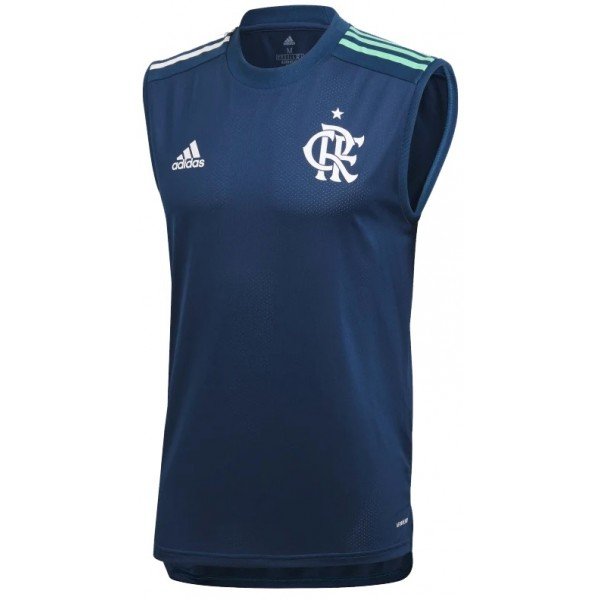 Camisa regata oficial Adidas Flamengo 2020 Azul