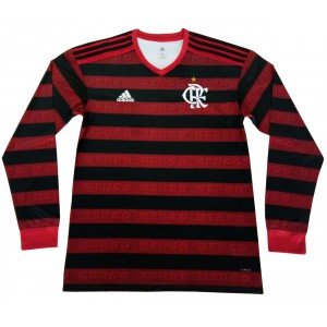 Camisa oficial Adidas Flamengo 2019 I jogador manga comprida