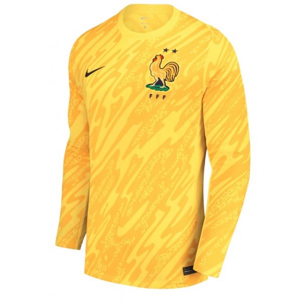 Camisa Goleiro I Seleção da França 2024 Home manga comprida