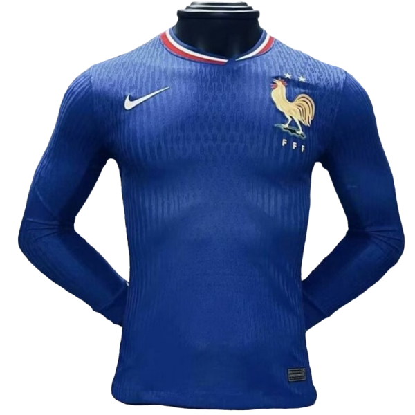 Camisa I Seleção da França 2024 Home manga comprida