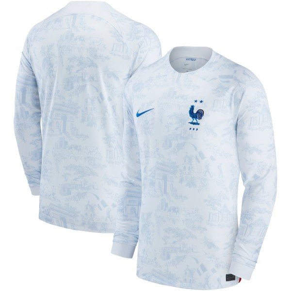 Camisa II Seleção da França 2022 Away manga comprida