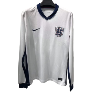 Camisa I Seleção da Inglaterra 2024 Home manga comprida