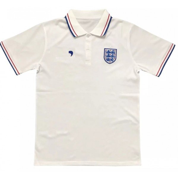 Camisa Polo seleção da Inglaterra 2020 2021 Branca