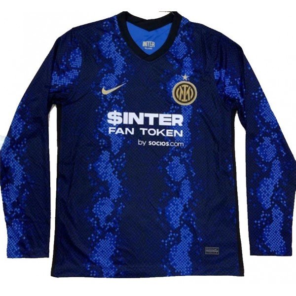 Camisa I Inter de Milão 2021 2022 Home Manga comprida