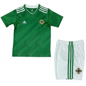 Kit infantil oficial Adidas seleção da Irlanda do Norte 2020 2021 I jogador