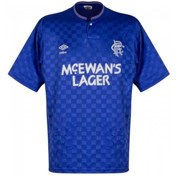 Camisa retro Umbro Rangers FC 1987 1988 I jogador