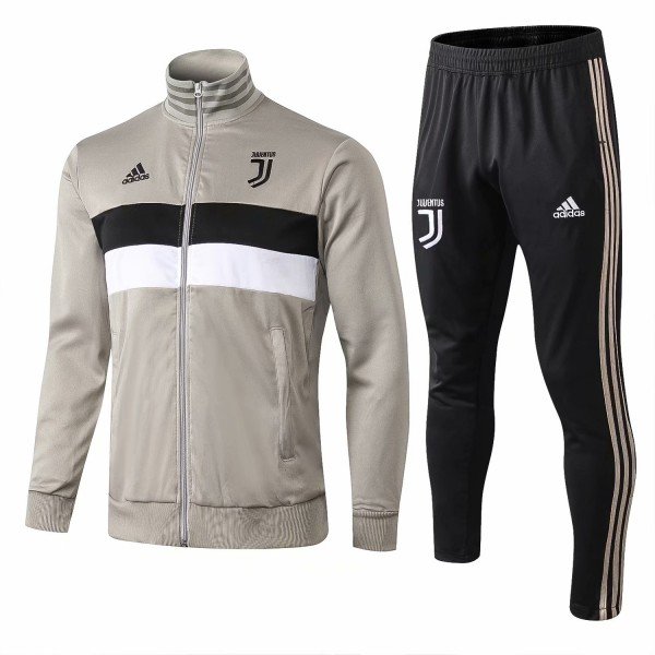 Kit treinamento oficial Adidas Juventus 2018 2019 Cinza e preto