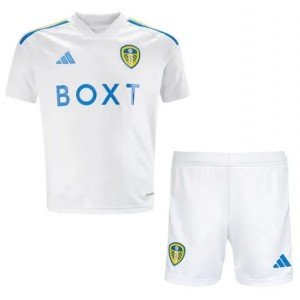 Kit infantil I Leeds United 2023 2024 Adidas oficial 