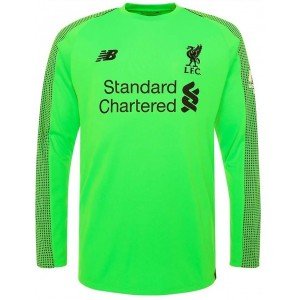 Camisa oficial New Balance Liverpool 2018 2019 I Goleiro manga comprida