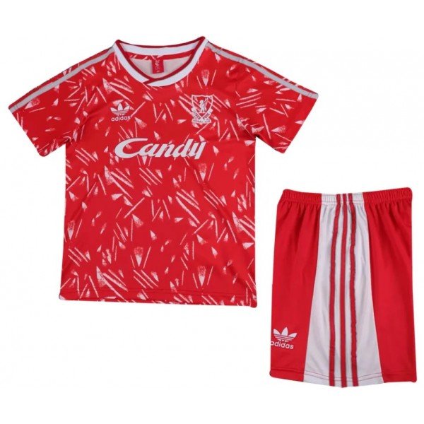 Kit infantil I Liverpool 1989 1991 Adidas retro 