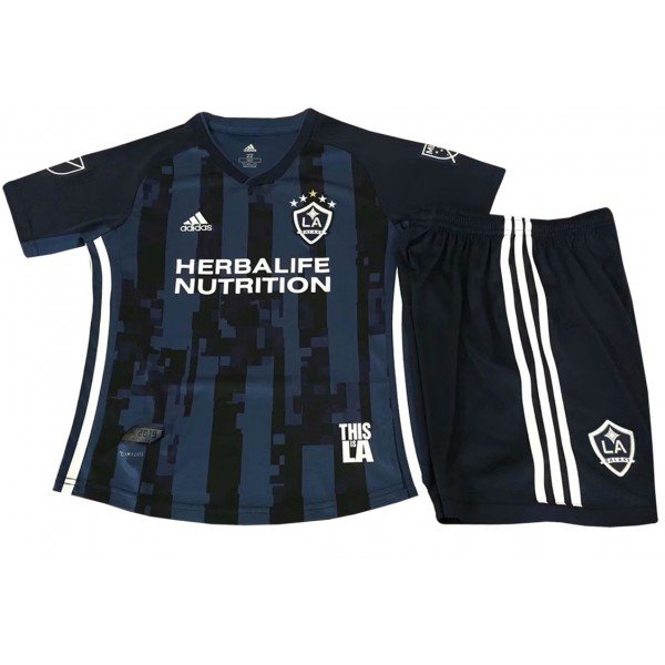 Kit infantil oficial Adidas Los Angeles Galaxy 2019 II jogador