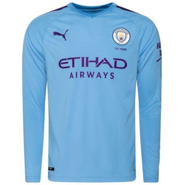  Camisa oficial Puma Manchester City 2019 2020 I jogador manga comprida