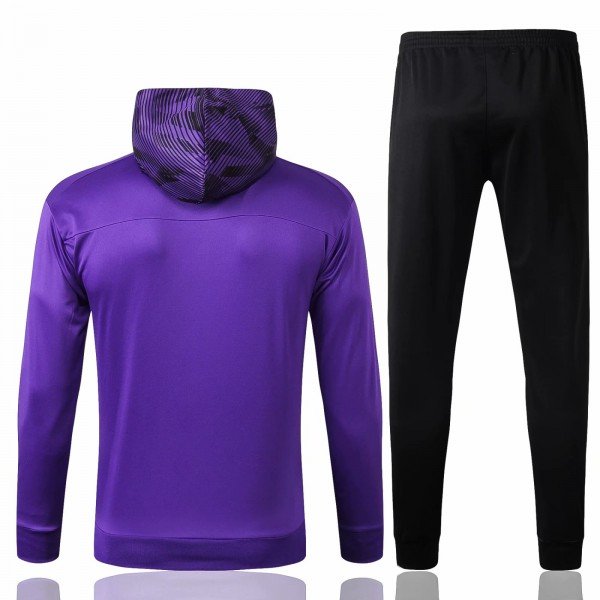 Kit treinamento com capuz oficial Puma Manchester City 2019 2020 roxo