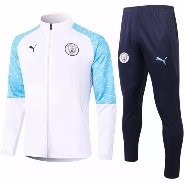 Kit treinamento  oficial Puma Manchester City 2020 2021 Branco