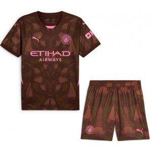 Kit infantil Goleiro I Manchester City 2024 2025 Puma oficial
