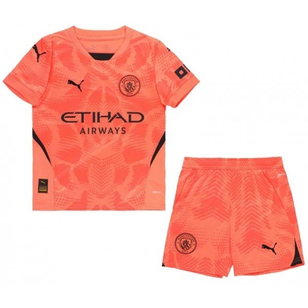 Kit infantil Goleiro II Manchester City 2024 2025 Puma oficial