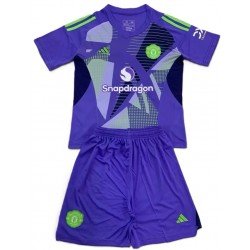 Kit infantil Goleiro I Manchester United 2024 2025 Adidas oficial 